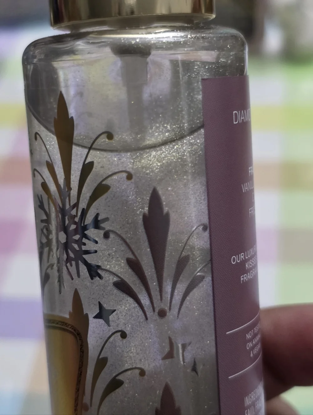 Bath Body Works Snowflakes & Cashmere Diamond Shimmer Mist & Body Wash Set NEW